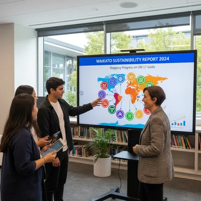 University of Waikato's 2024 sustainability report detailing progress on all 17 UN Sustainable Development Goals.