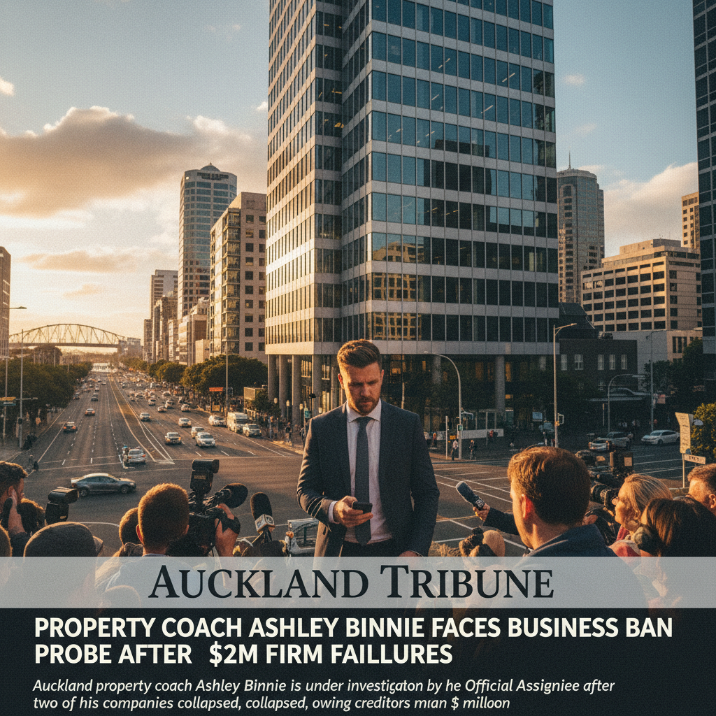 Property coach Ashley Binnie faces business ban probe after $2m firm failures